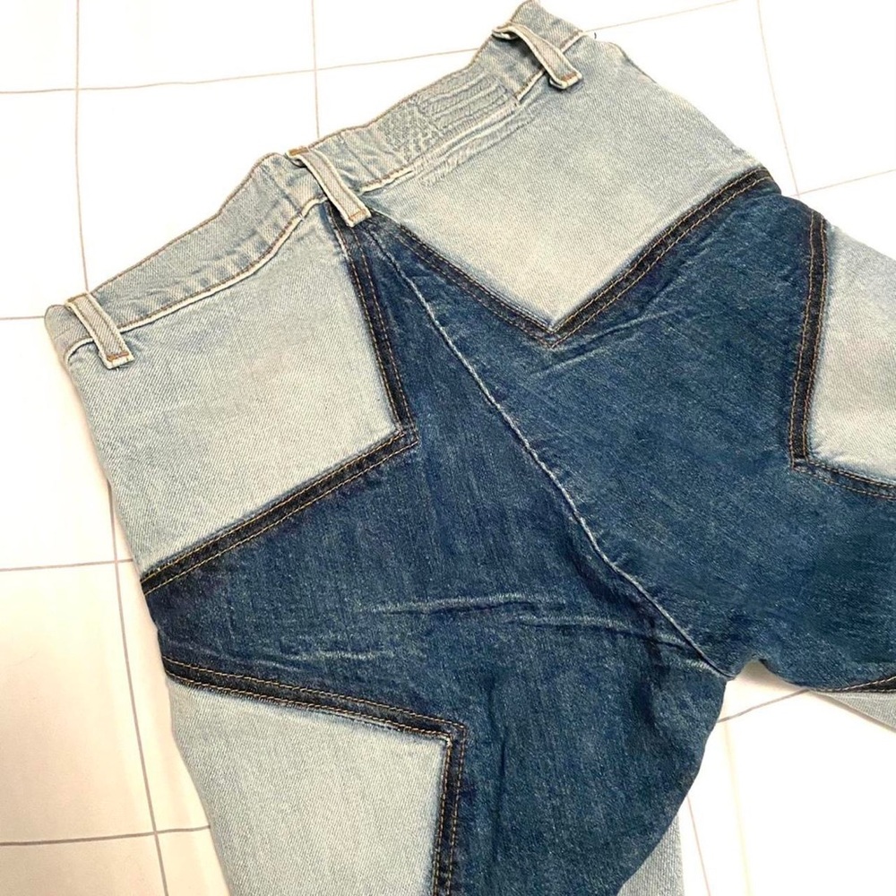 🔥REVICE DENIM TWO-TONE VENUS CROPS🔥